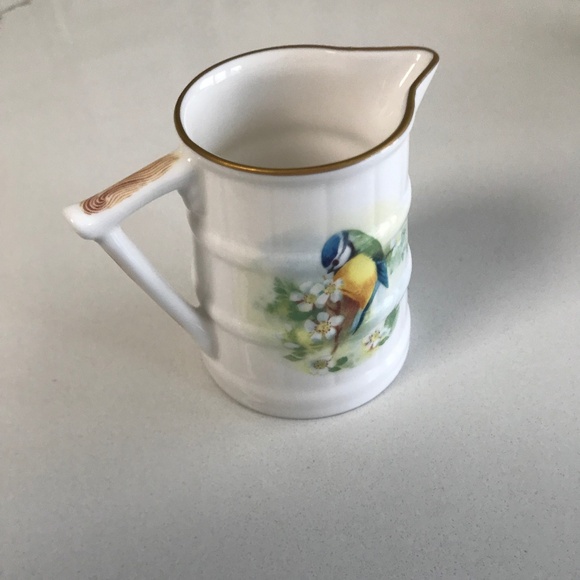 Vintage Royal Worcester Porcelain China Mini Barrel Kingfisher Pitcher Jug NIB - Picture 3 of 8